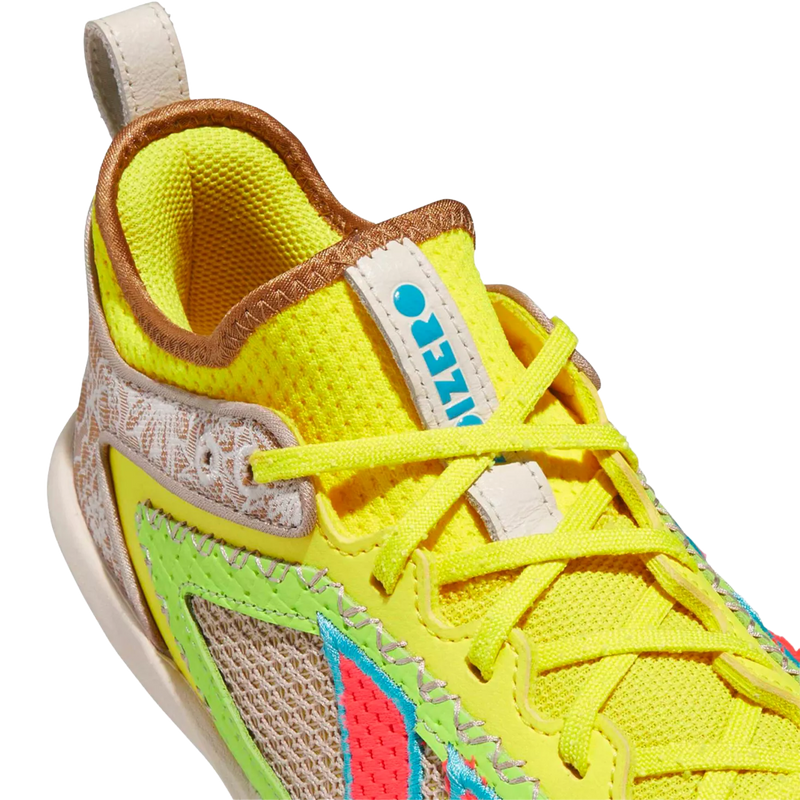 Adizero Impact 3.0 TPU 'Somos', Adidas Adizero Impact 3.0 TPU 'Somos' in Solar Turbo Court Green tongue detail