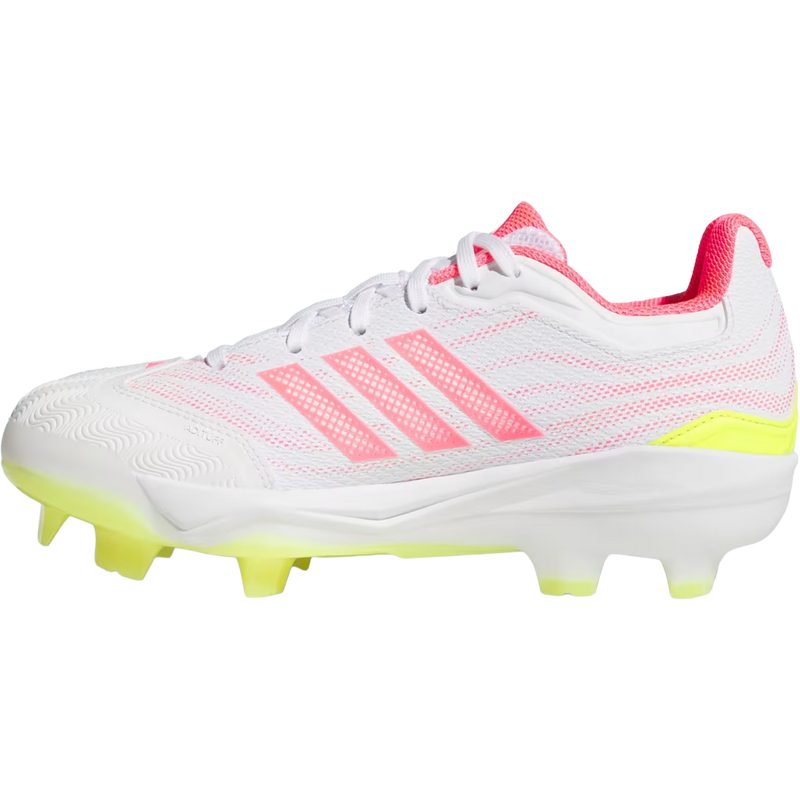 Adidas Women's Adizero Instinct 3.0 TPU in Cloud White Solar Turbo Solar Lemon left facing