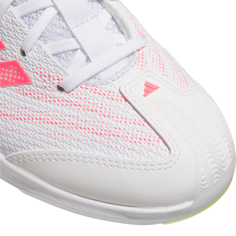 Adidas Women's Adizero Instinct 3.0 TPU in Cloud White Solar Turbo Solar Lemon toe detail