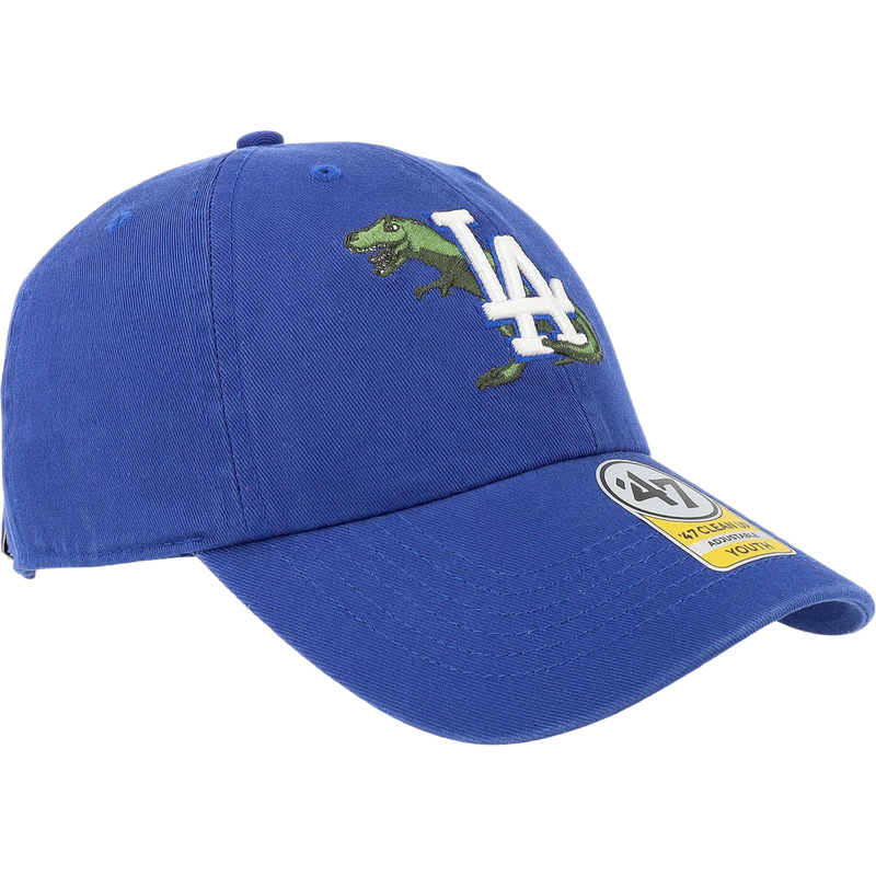Youth Dodgers Critter 47 Clean Up, 47 Brand Youth Dodgers Critter 47 Clean Up in Royal angled right facing