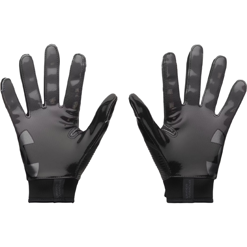 Youth UA Blur Glove PW, Under Armour Youth UA Blur Glove PW in Black Black Metallic Gunmetal palm up