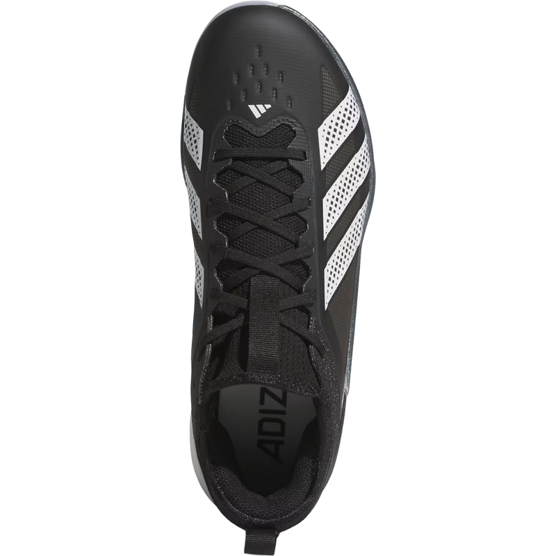 Adizero Impact 3.0 Metal, Adidas Adizero Impact 3.0 Metal in Core Back Cloud White top view