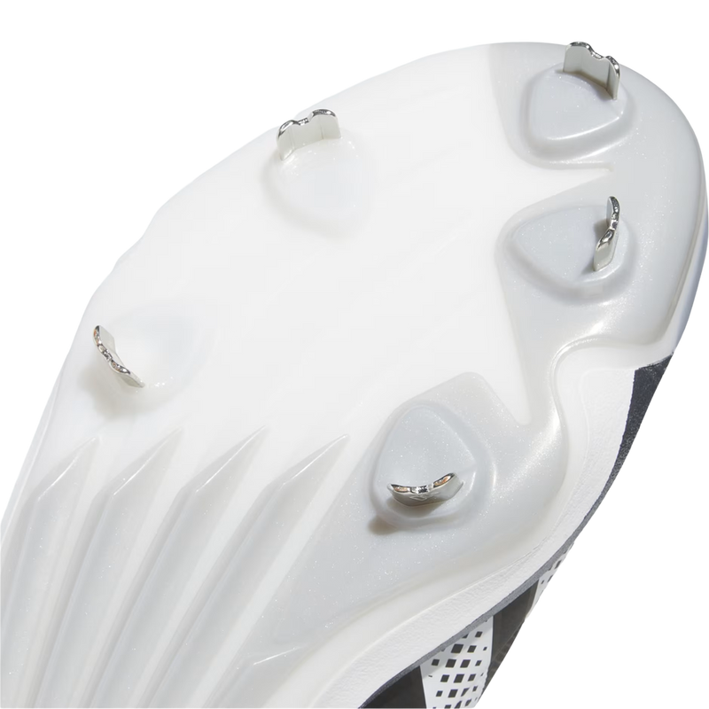 Adizero Impact 3.0 Metal, Adidas Adizero Impact 3.0 Metal in Core Back Cloud White cleat detail