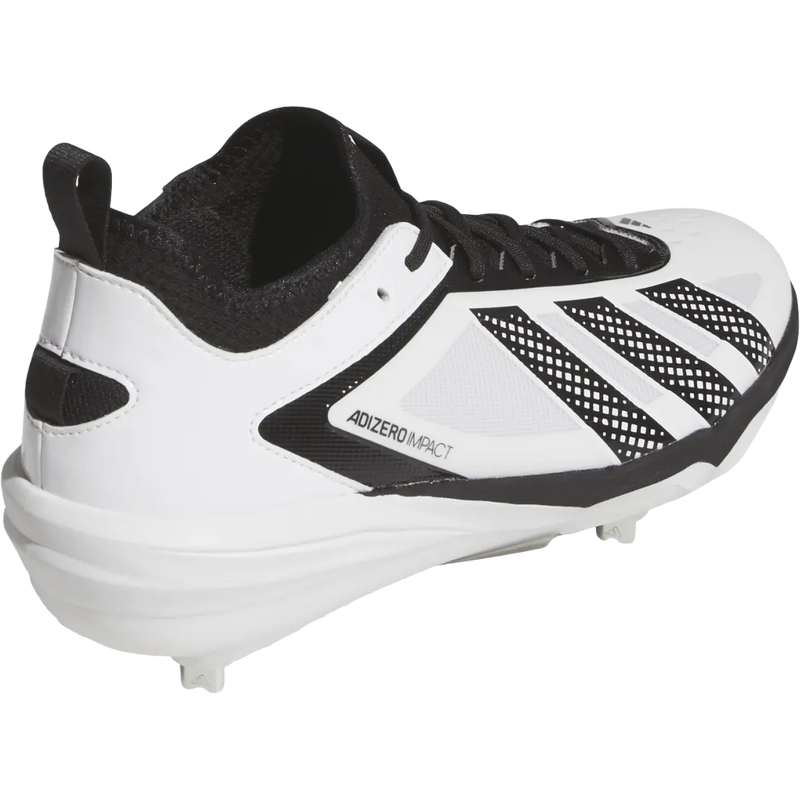 Adizero Impact 3.0 Metal, Adidas Adizero Impact 3.0 Metal in Ftwr White/Core Black right rear