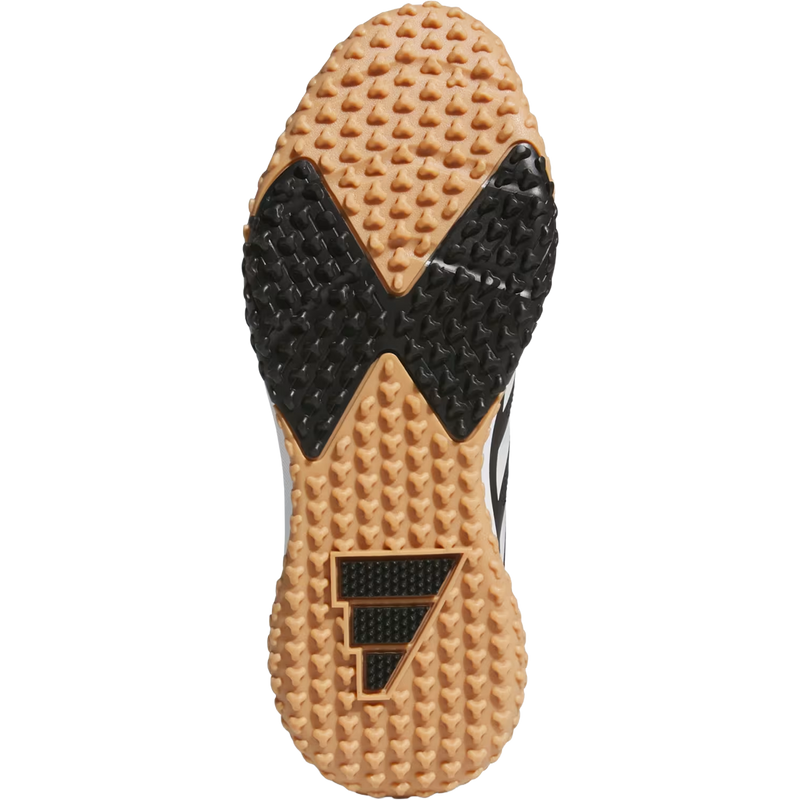 Adizero DGT Turf, Adidas Adizero DGT Turf in Core Black Cloud White bottom view