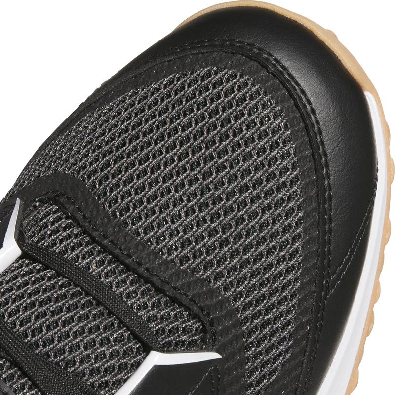Adizero DGT Turf, Adidas Adizero DGT Turf in Core Black Cloud White with stitch and mesh detail