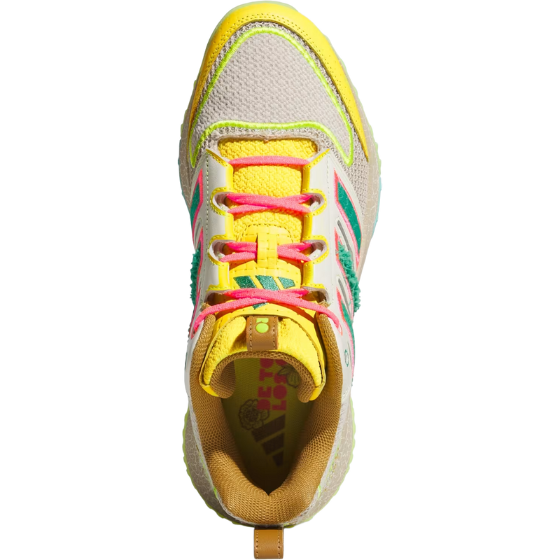 Men's Adizero DGT Turf 'Somos', Adidas Men's Adizero DGT Turf 'Somos' in Crystal Linen Solar Slime top view