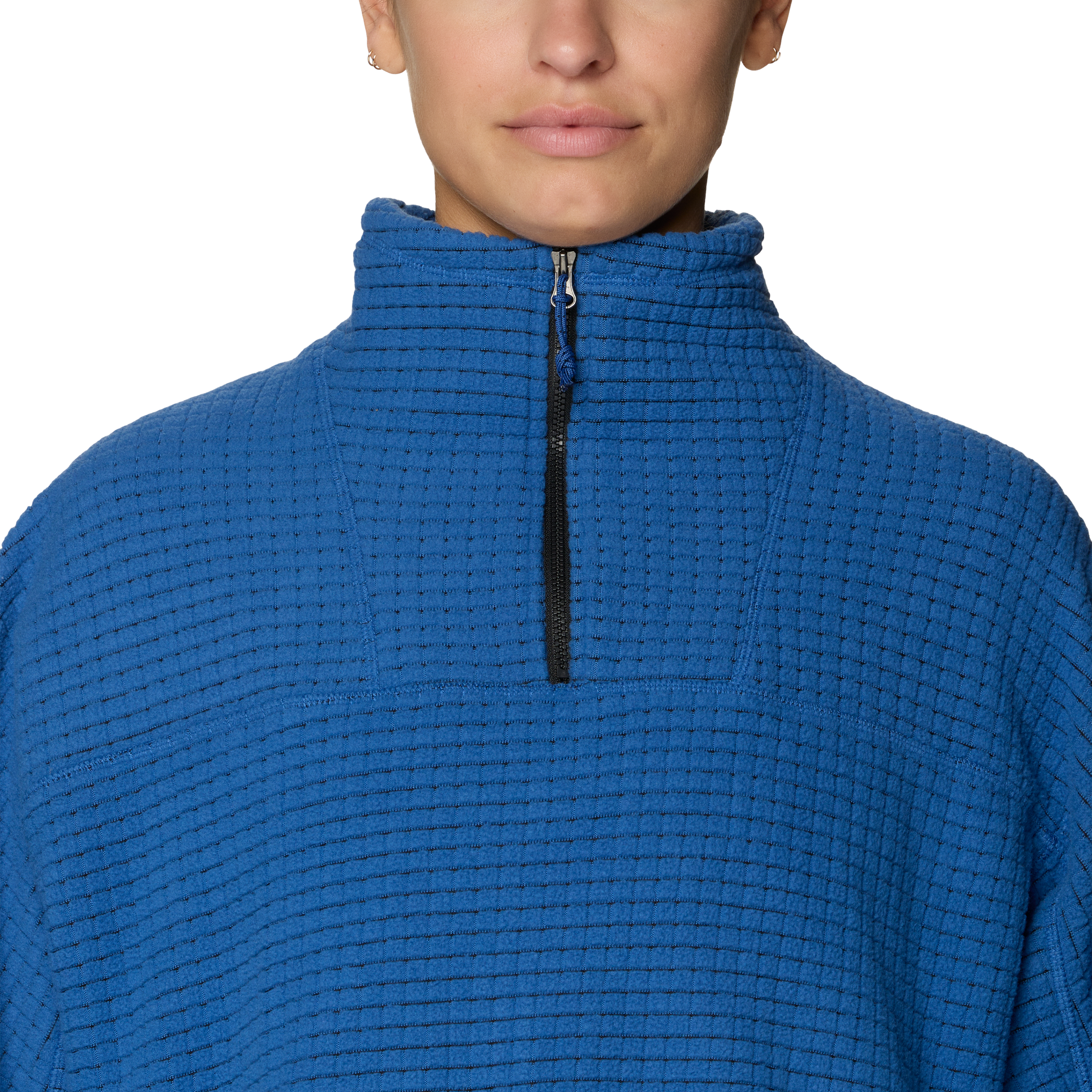 Mountain Hardwear Women's Summit Grid Big Grid 1/2 Zip Neckline