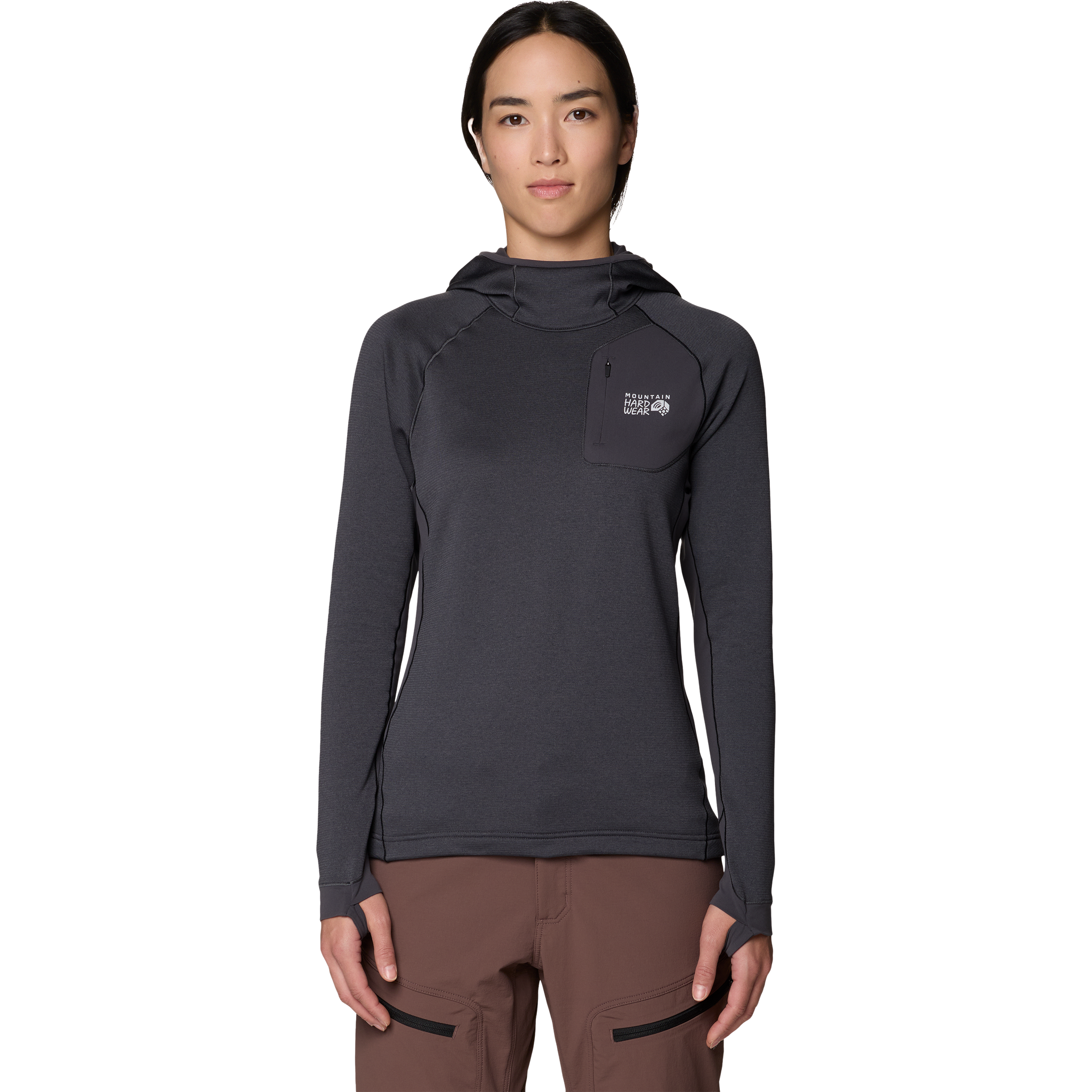 Mountain Hardwear Women's Up First Tech Fleece Hoody in Sharks
