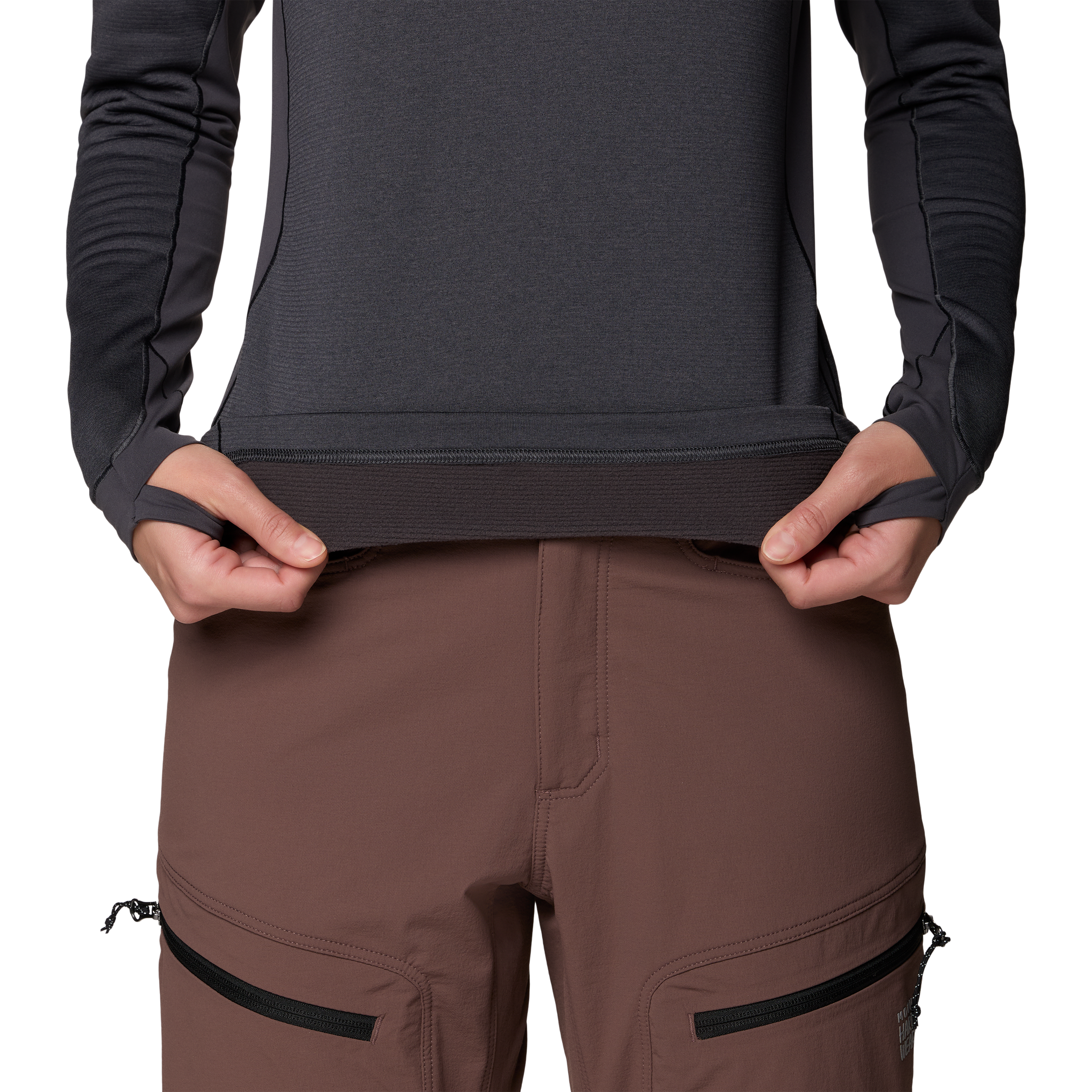 Mountain Hardwear Women's Up First Tech Fleece Hoody bottom hem
