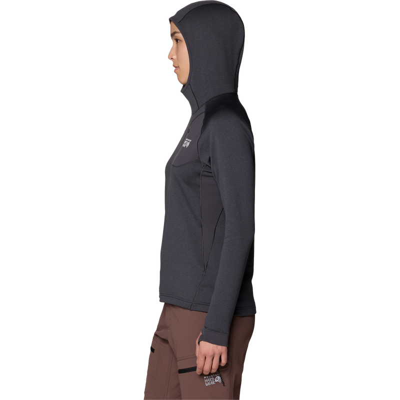 Mountain Hardwear Women's Up First Tech Fleece Hoody Side