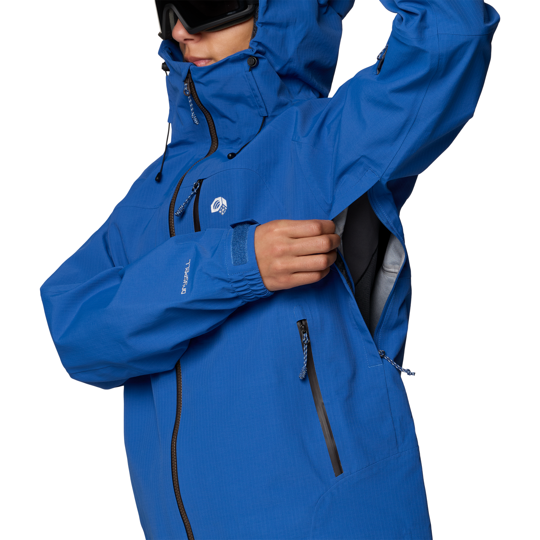 Moutain Hardwear Women's Warp Factor 3L Hooded Jacket underarm vent