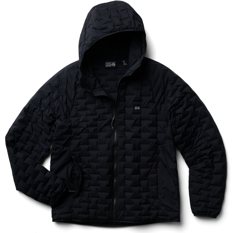 Mountain Hardwear Men's Stretchdown Light Hooded Jacket in Black