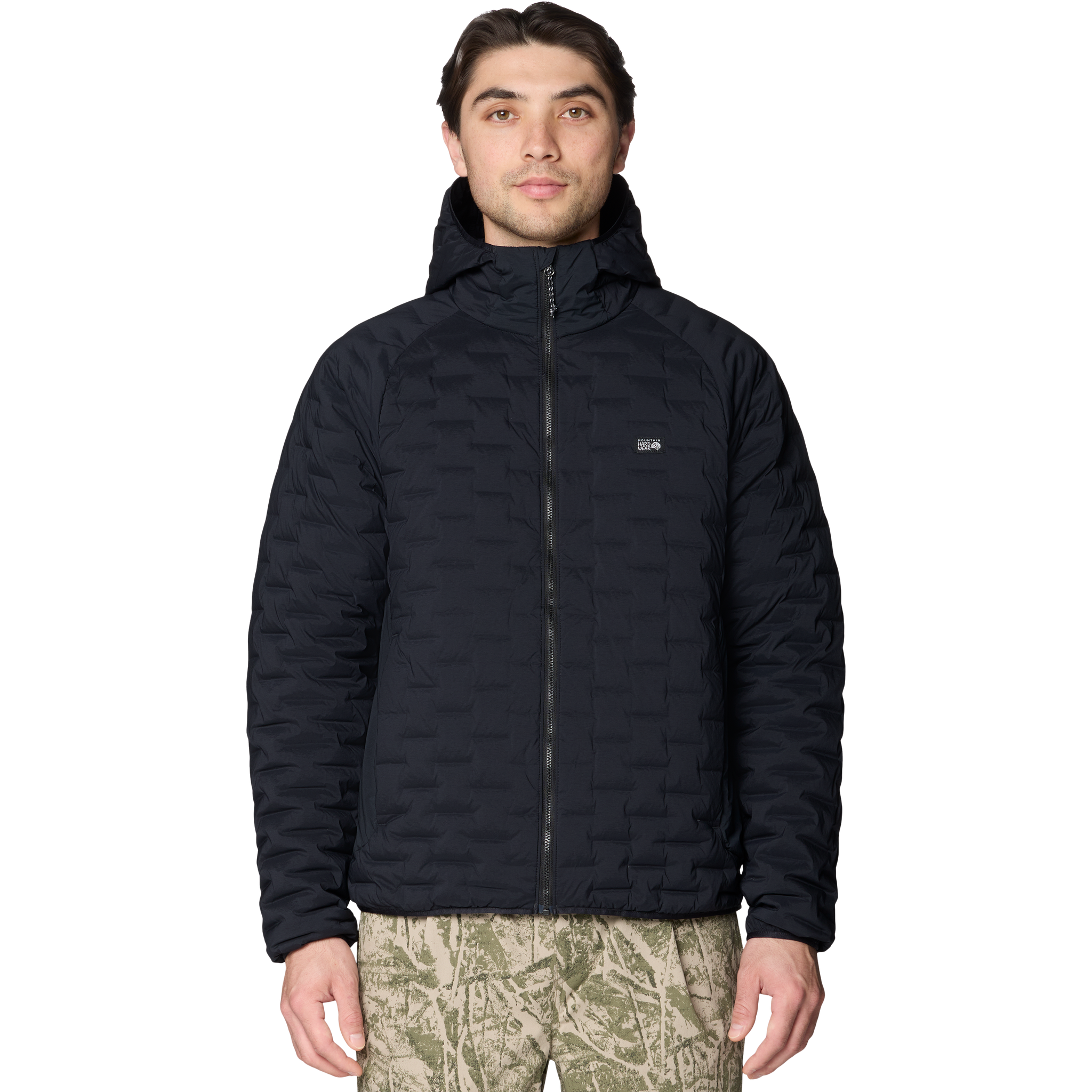 Mountain Hardwear Men's Stretchdown Light Hooded Jacket Front hood off