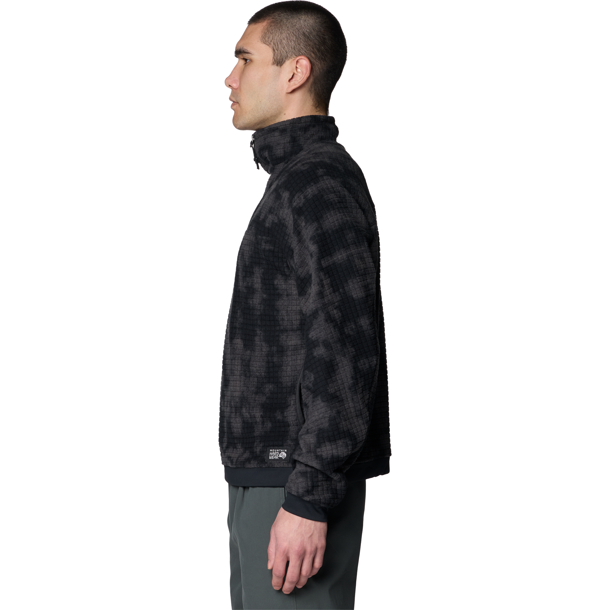 Mountain Hardwear Men's Summit Grid Big Grid Half Zip Side view