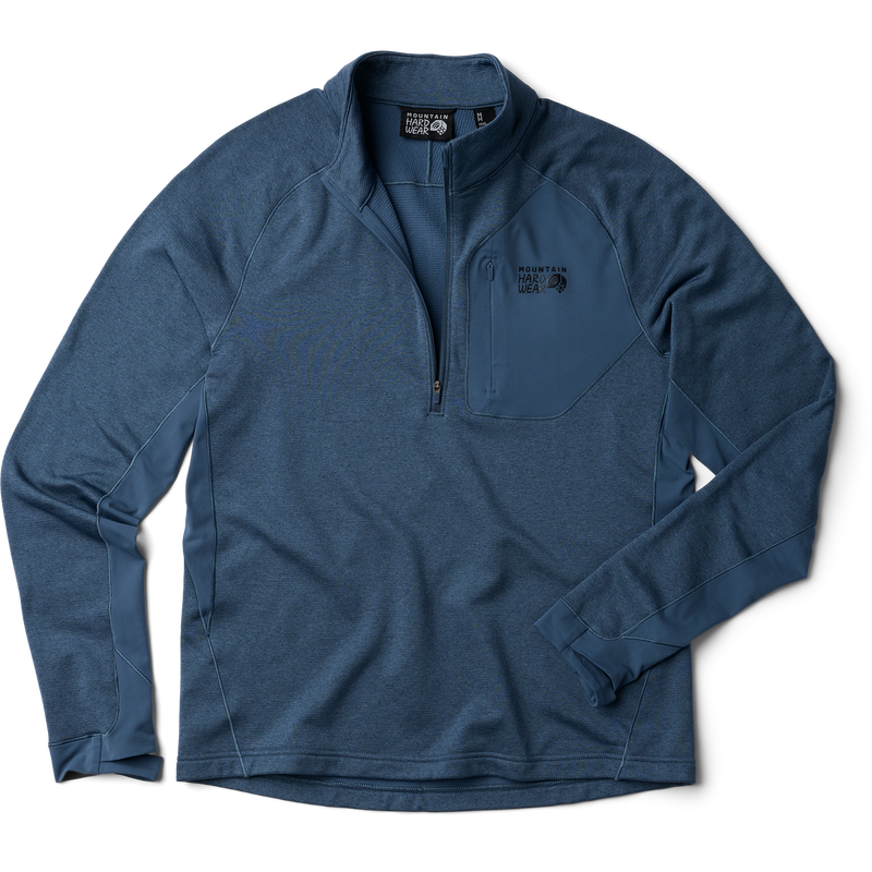 Mountain Hardwear Men's Up First Tech Fleece 1/4 Zip Front only garment