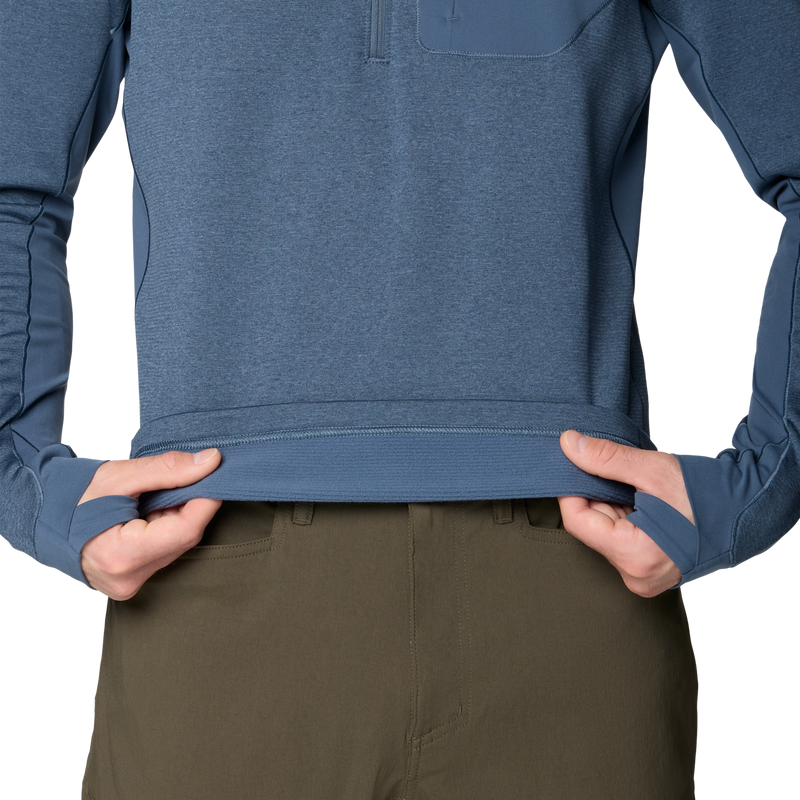 Mountain Hardwear Men's Up First Tech Fleece 1/4 Zip Hem