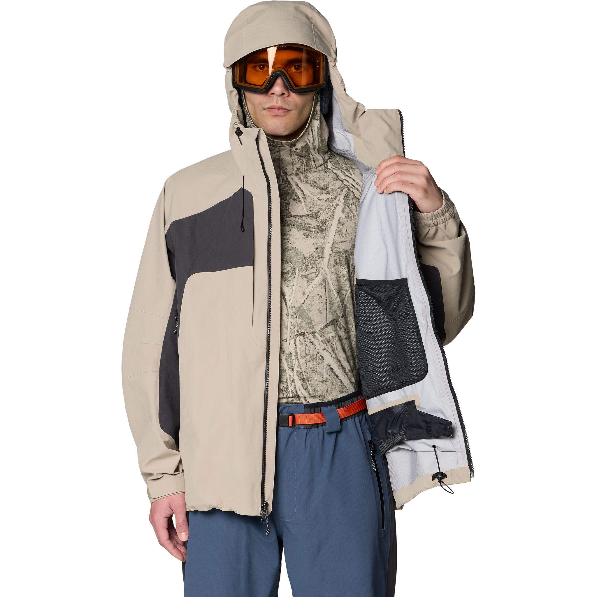 Mountain Hardwear Men's Warp Factor 3L Hooded Jacket internal left pocket