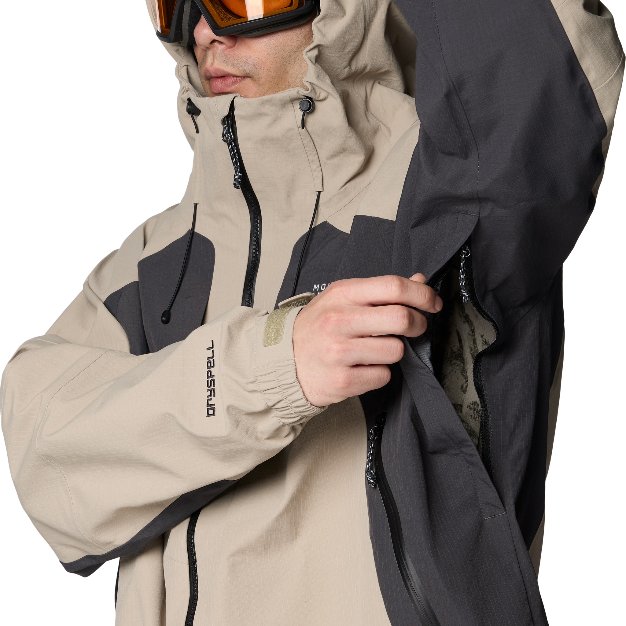 Mountain Hardwear Men's Warp Factor 3L Hooded Jacket underarm vent
