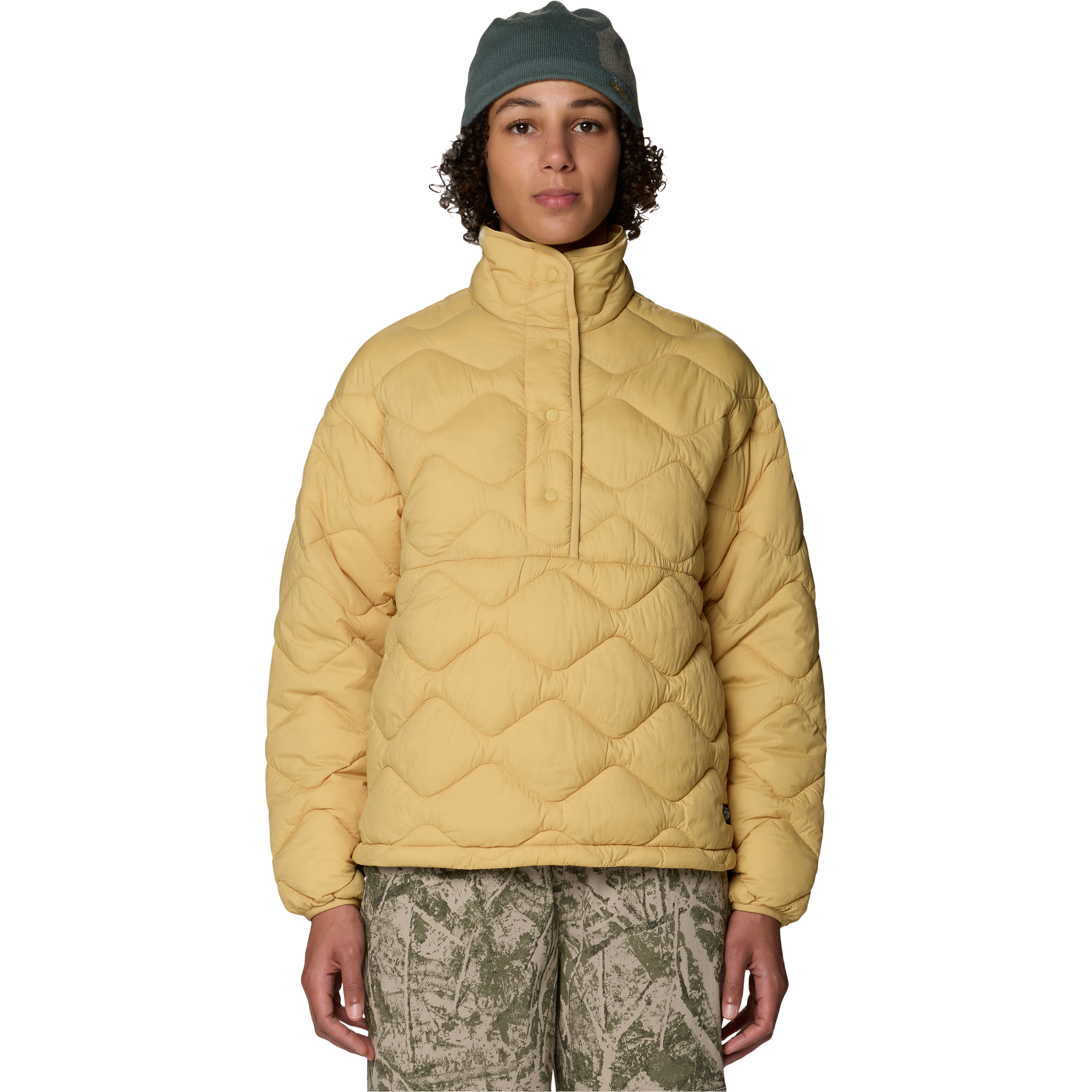 Mountain Hardwear Women's Seek Out Snap Neck Pull Over Prairie