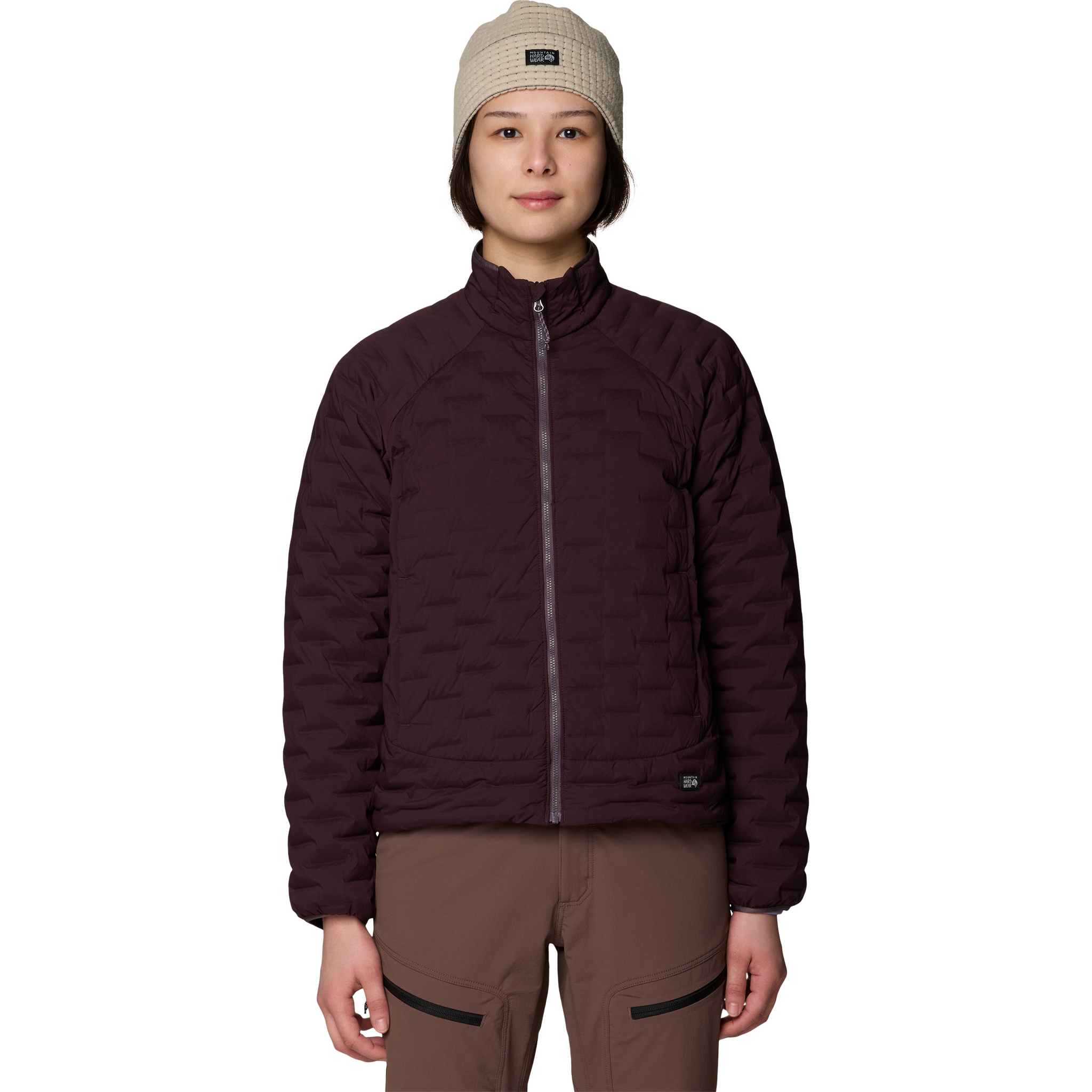 Mountain Hardwear Women's Stretchdown Light Jacket in Deep Mulberry
