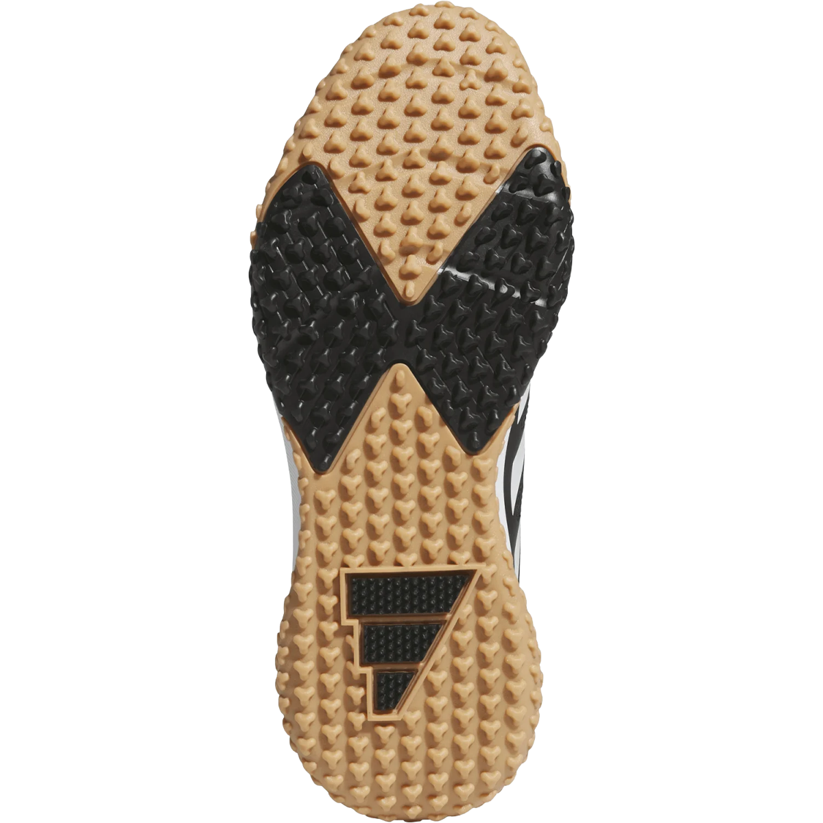 Adidas Youth Adizero DGT Turf in Core Black Cloud White bottom view