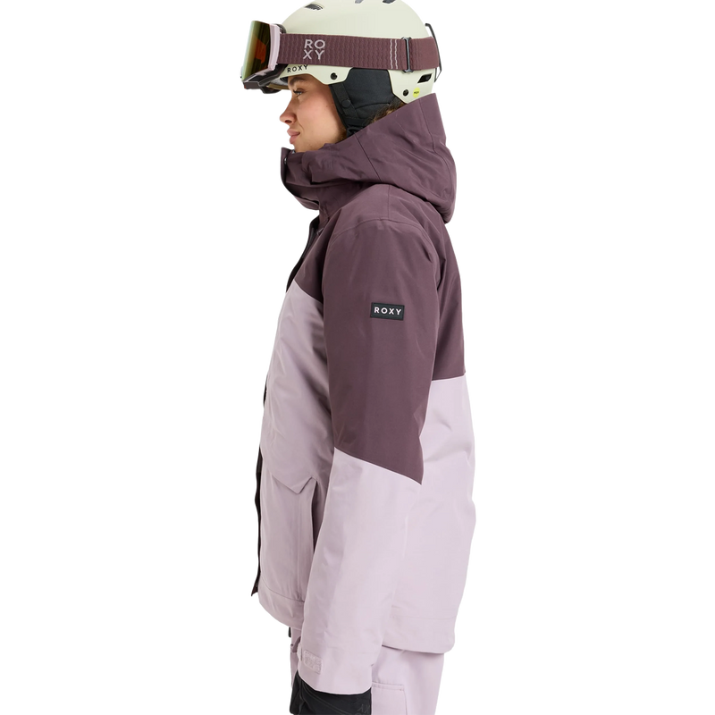 Women's Gore-Tex Stormday Jacket, Roxy Women's Gore-Tex Stormday Jacket in Nirvana side view