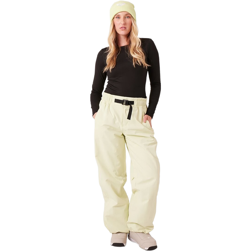 Women's Bleeker Pant, Roxy Women's Bleeker Pant in Jade full body on model