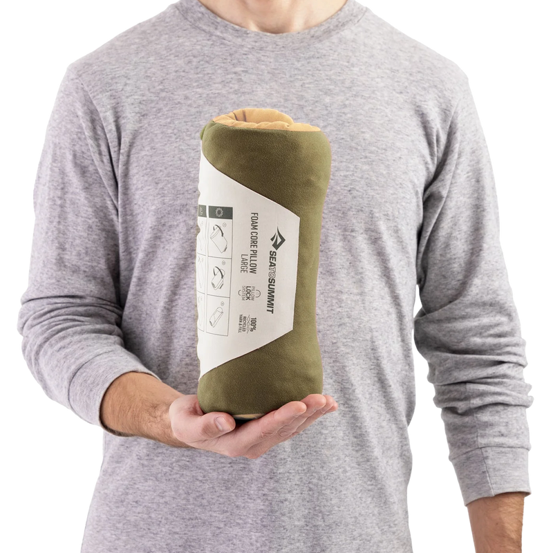 Foam Core Pillow Large, Sea to Summit Foam Core Pillow Large in hand