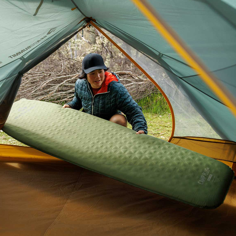Camp Plus Self-Inflating Mat Large, Sea to Summit Camp Plus Self-Inflating Mat at camp