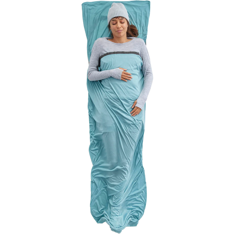 Comfort Blend Rectangular Liner with Pillow Sleeve, Sea to Summit Comfort Blend Rectangular Liner with Pillow Sleeve with sleeper