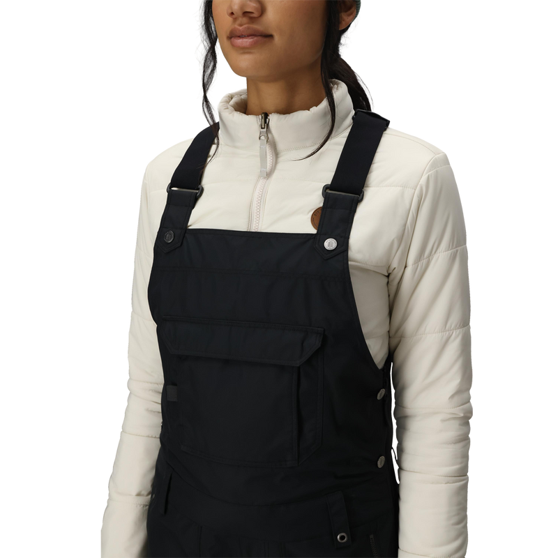 Women's Black Magic 20K Shell Bib, 686 Black Magic™ 20K Shell Bib front detail