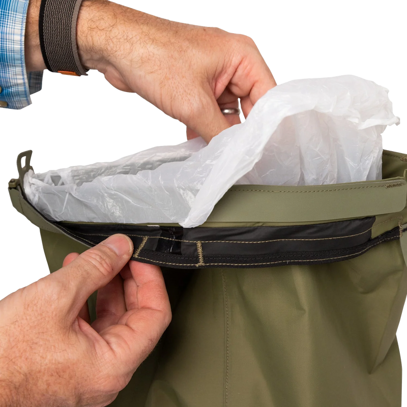 Trash Dry Bag 10L, Sea to Summit Trash Dry Bag 10L in hand