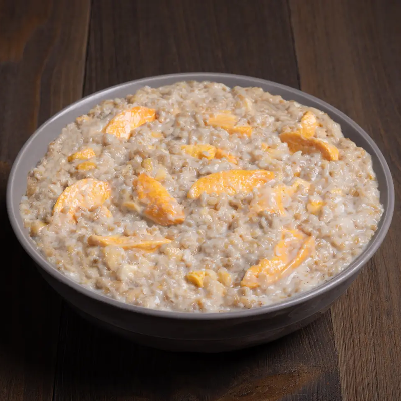 Creamy Peaches and Oats (2 Servings), Peak Refuel Creamy Peaches and Oats (2 Servings) in bowl