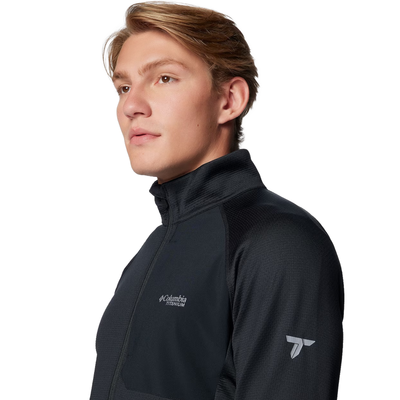 Men's Triple Canyon Grid Fleece FZ II, Columbia Men's Triple Canyon Grid Fleece FZ II collar