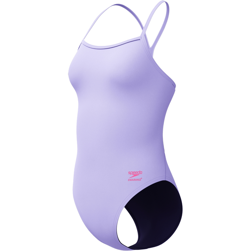 Women's Solid V-Back 2.0, Speedo Women's Solid V-Back 2.0 3/4 Front