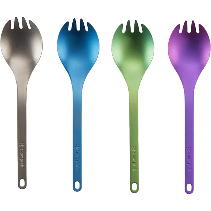 Titanium Spork Anodized, Snow Peak Titanium Spork Anodized Color Variety