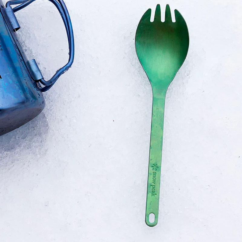 Titanium Spork Anodized, Snow Peak Titanium Spork Anodized Lifestyle