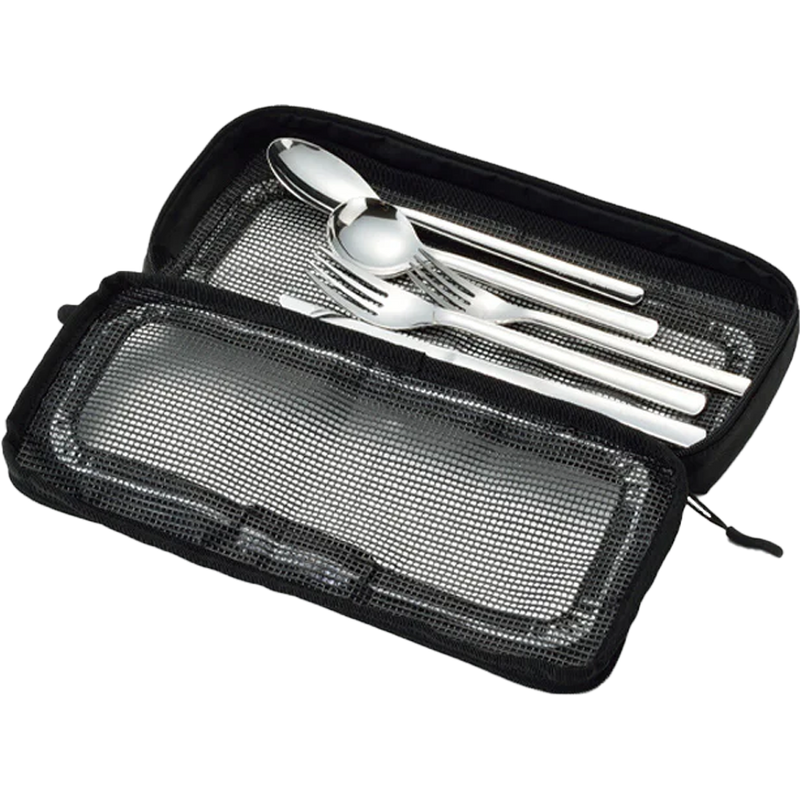 Kitchen Mesh Case S, Snow Peak Kitchen Mesh Case S with Utensils