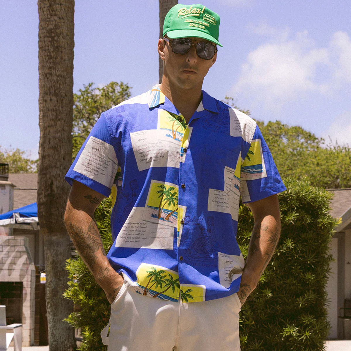Men's From Vacation Stretch Button Up alternate view