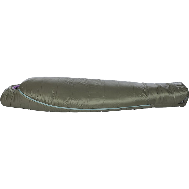 Women's Anthracite 20 Regular, Big Agnes Women's Anthracite 20 Regular in Lichen Green/African Violet side