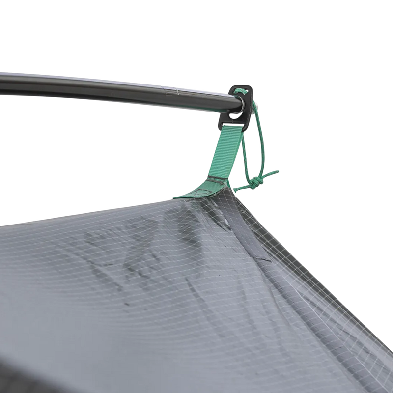 Sarvis VST 2, Big Agnes Sarvis VST 2 in Asphalt/Mint Leaf pole foot top