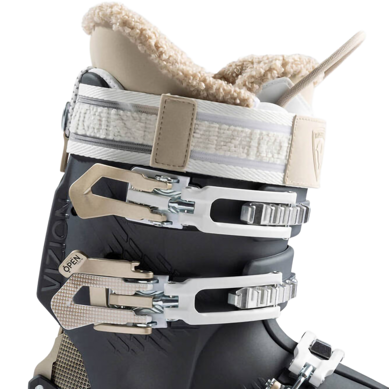 Women's Vizion 4B Pro 90 GW, Women's Vizion 4B Pro 90 GW 2027 in Sable cuff, buckles and power strap
