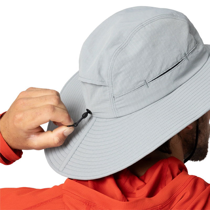 Sunbriolet Sun Hat, Outdoor Research Sunbriolet Sun Hat in light pewter with brim and mesh panel details