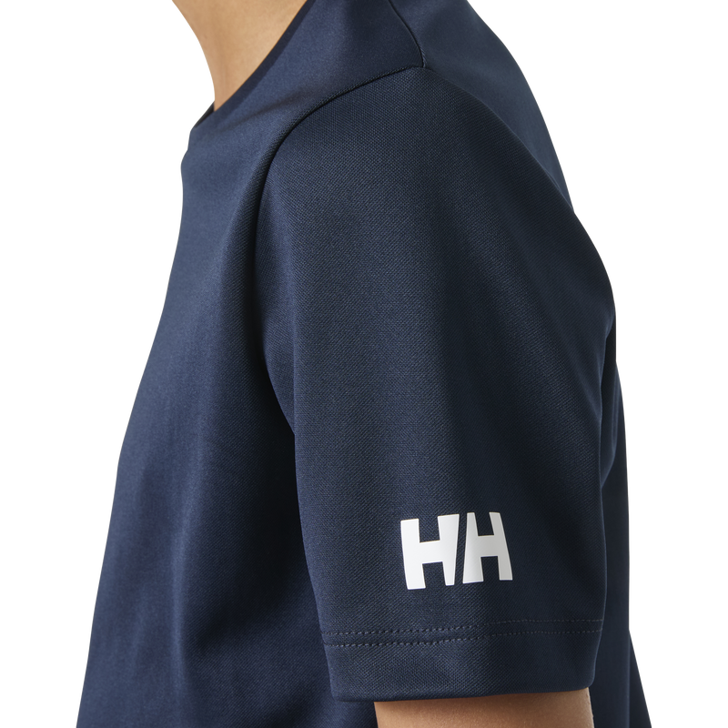 Youth Jr HH Tech T Shirt, Helly Hansen Youth Jr HH Tech T Shirt in 58 Navy left