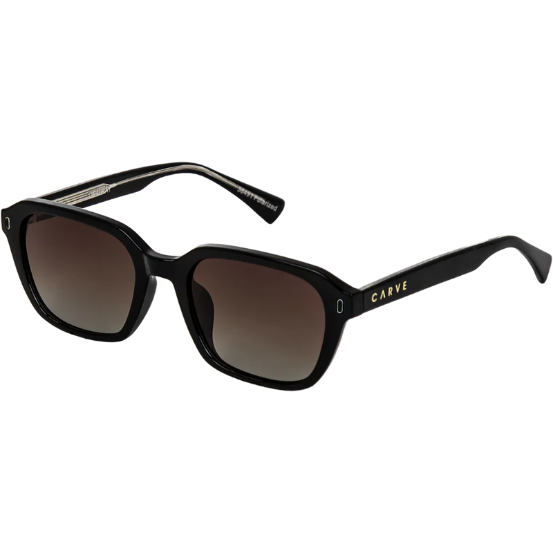 Del Ray, Carve Del Ray in Gloss Black + Brown Gradient Polarized front left