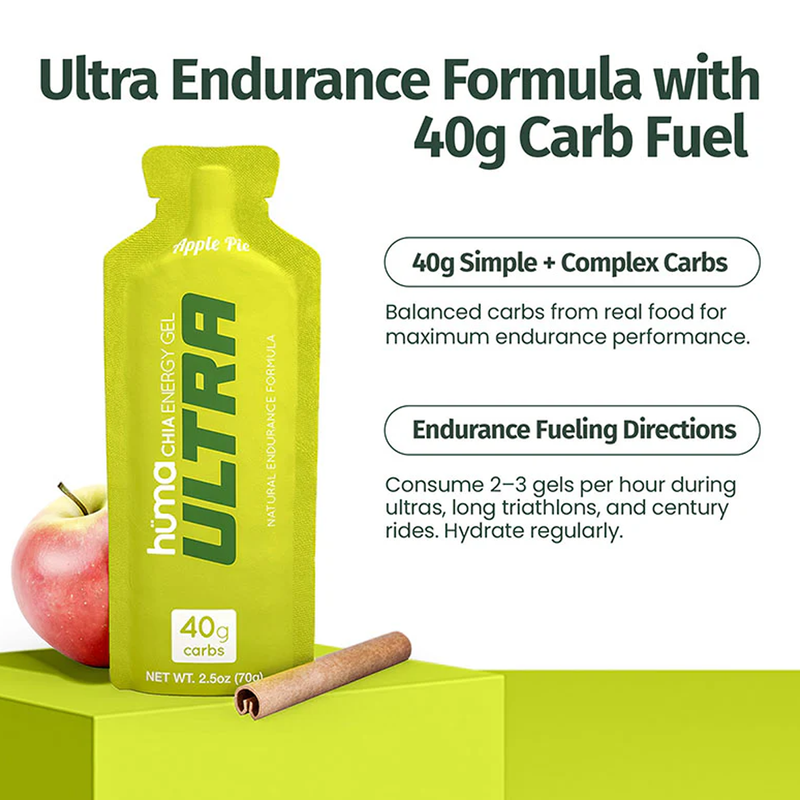 Ultra Energy Gel, Huma Ultra Energy Gel 40g of carb fuel directions