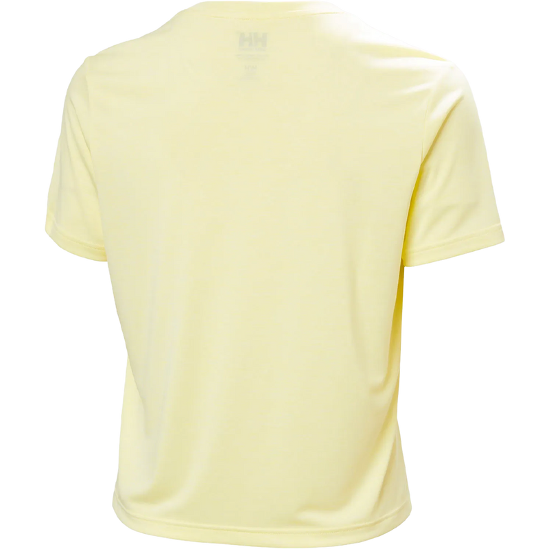 Women's Sval T-Shirt, Helly Hansen Women's Sval T-Shirt in Yellow Pear back view