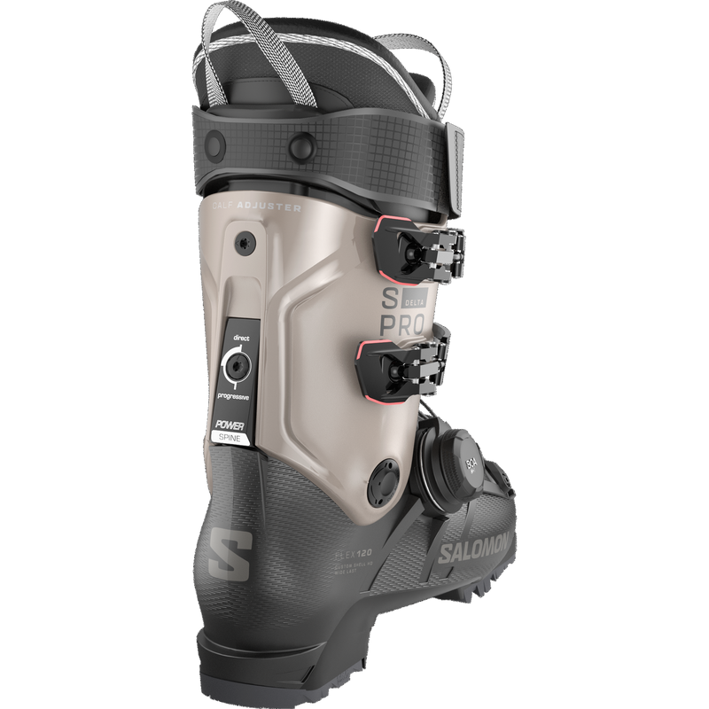S/Pro Delta BOA 120, Salomon S/Pro Delta BOA 120 in Black/Roasted Cashew/Samba Met back right