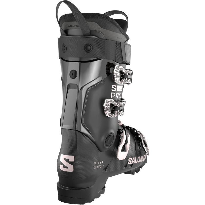 Women's S/Pro Supra 85, Salomon Women's S/Pro Supra 85 in Black/Black/Lilac Ash back